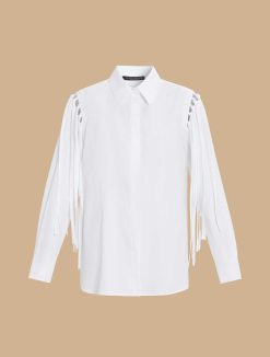 Marina Rinaldi Chemise En Popeline A Franges | Blouses Et Chemises