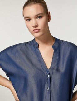 Marina Rinaldi Chemise En Serge | Blouses Et Chemises