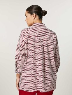 Marina Rinaldi Chemise En Popeline De Coton | Blouses Et Chemises