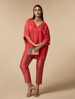 Marina Rinaldi Blouse En Jacquard Ornee De Rubans | Blouses Et Chemises