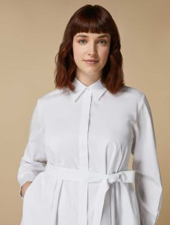 Marina Rinaldi Robe Chemise En Popeline Brodee | Robes