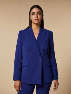 Marina Rinaldi Veste Blazer A Double Boutonnage En Triacetate | Vetements De Ceremonie