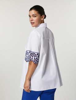 Marina Rinaldi Chemise En Popeline De Coton | Blouses Et Chemises