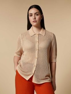 Marina Rinaldi Cardigan En Crepe De Coton | Tricots