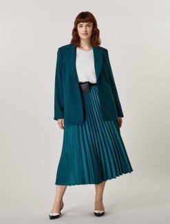 Marina Rinaldi Blazer Crepe Envers Satin | Veste Et Blazers