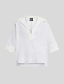 Marina Rinaldi Tunique En Toile De Lin | Blouses Et Chemises