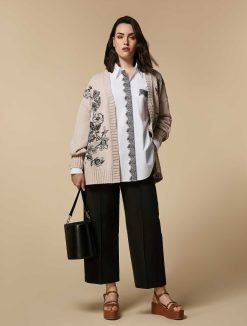 Marina Rinaldi Cardigan En Coton Brode | Tricots