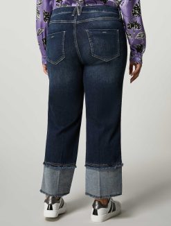 Marina Rinaldi Jean Court En Denim De Coton | Pantalon