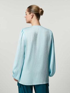 Marina Rinaldi Chemisier En Satin Martele | Blouses Et Chemises