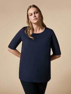 Marina Rinaldi T-Shirt En Jersey Et Popeline | Blouses Et Chemises