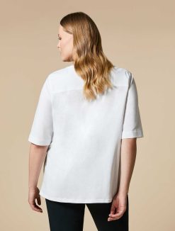 Marina Rinaldi T-Shirt En Jersey Et Popeline | Blouses Et Chemises