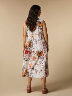 Marina Rinaldi Robe En Popeline Brodee | Robes