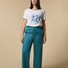 Marina Rinaldi Pantalon En Satin De Coton | Pantalon