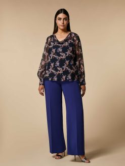 Marina Rinaldi Pantalon Large En Triacetate | Pantalon