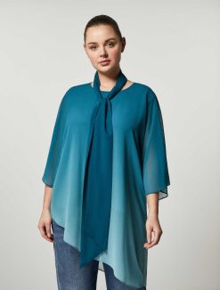 Marina Rinaldi Blouse En Tissu Technique | Blouses Et Chemises