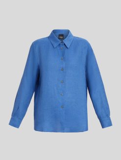 Marina Rinaldi Chemise En Toile De Lin | Blouses Et Chemises