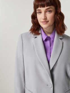 Marina Rinaldi Blazer Crepe Envers Satin | Veste Et Blazers