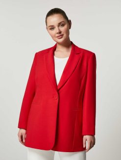 Marina Rinaldi Blazer Crepe Envers Satin | Veste Et Blazers