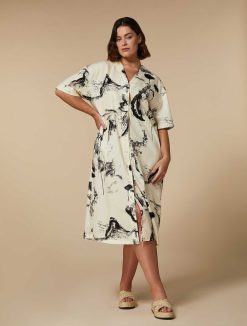 Marina Rinaldi Robe En Popeline De Coton Biologique | Robes