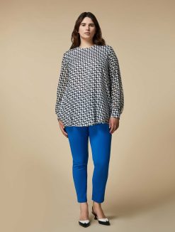 Marina Rinaldi Pantalon Slim En Toile De Coton | Pantalon