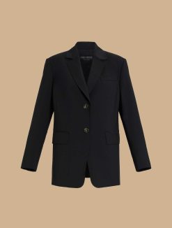 Marina Rinaldi Blazer En Toile De Laine Extensible | Veste Et Blazers