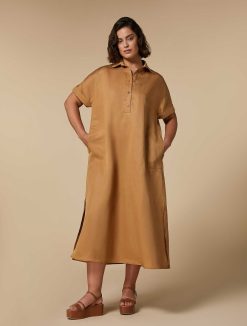 Marina Rinaldi Robe Longue En Lin Tencel | Robes