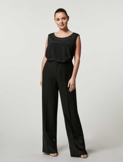 Marina Rinaldi Pantalon Crepe Envers Satin | Pantalon