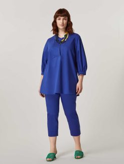 Marina Rinaldi Blouse En Popeline De Coton | Blouses Et Chemises