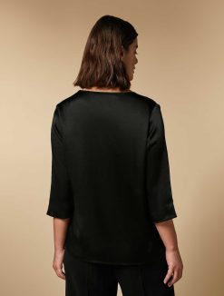 Marina Rinaldi Chemisier Carre En Satin | Blouses Et Chemises