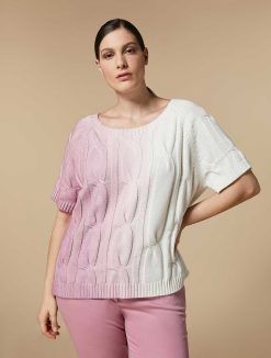 Marina Rinaldi Pull En Coton Torsade | Tricots