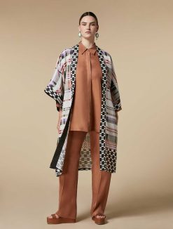 Marina Rinaldi Tunique Style Kimono En Lin | Blouses Et Chemises