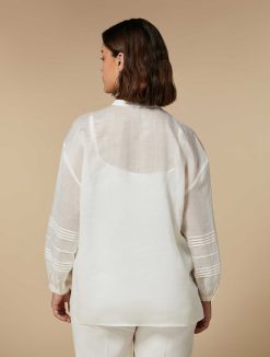 Marina Rinaldi Chemise En Toile Ramie | Blouses Et Chemises