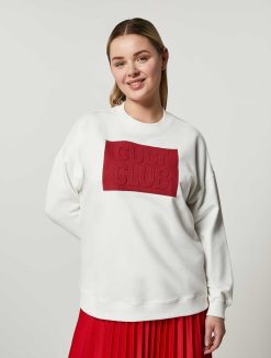 Marina Rinaldi Sweat-Shirt En Jersey De Coton | Hauts Et T-Shirts