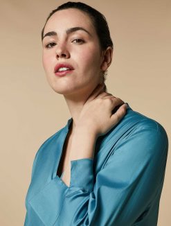 Marina Rinaldi Chemise En Popeline De Coton Melange | Blouses Et Chemises