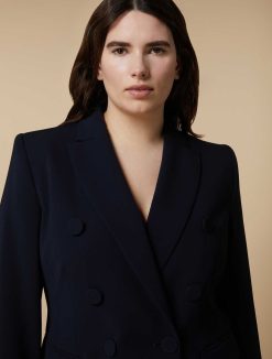 Marina Rinaldi Veste Blazer A Double Boutonnage En Triacetate | Vetements De Ceremonie