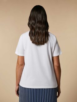 Marina Rinaldi T-Shirt En Jersey Orne De Strass | Hauts Et T-Shirts