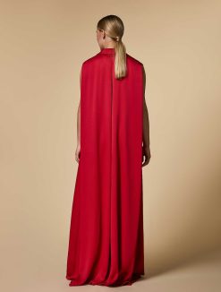 Marina Rinaldi Robe Longue En Satin D'Envers | Robes