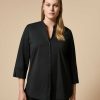 Marina Rinaldi Chemise En Popeline De Coton Melange | Blouses Et Chemises