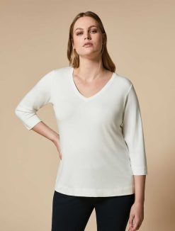 Marina Rinaldi T-Shirt En Jersey De Viscose | Hauts Et T-Shirts