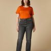 Marina Rinaldi Jean En Denim De Coton Pleine Longueur | Pantalon