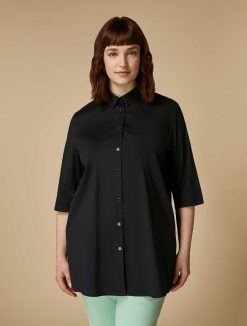 Marina Rinaldi Tunique En Popeline De Coton Melange | Blouses Et Chemises