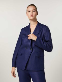 Marina Rinaldi Blazer En Lin | Veste Et Blazers