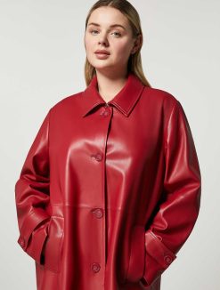 Marina Rinaldi Manteau En Jersey Enduit | Manteaux Et Trenchs