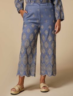 Marina Rinaldi Pantalon Court Brode | Pantalon