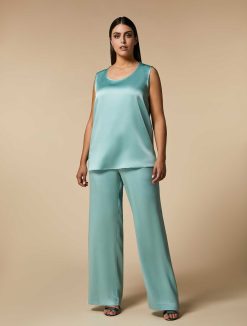 Marina Rinaldi Pantalon Envers En Satin | Pantalon