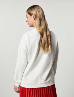 Marina Rinaldi Sweat-Shirt En Jersey De Coton | Hauts Et T-Shirts