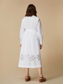 Marina Rinaldi Robe Chemise En Popeline Brodee | Robes