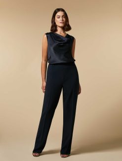 Marina Rinaldi Haut Drape En Satin | Blouses Et Chemises