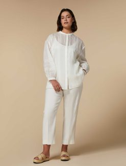 Marina Rinaldi Pantalon En Lin Et Coton | Pantalon