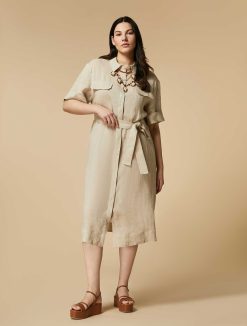 Marina Rinaldi Robe Chemise En Lin | Robes